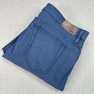 Johnnie-O 5-Pocket Pants Mens 36x32 Lake Blue JMPA1830-ATLA Stretch Chino
